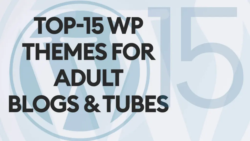 Top 15 WordPress Themes For Adult Blogs and Tubes