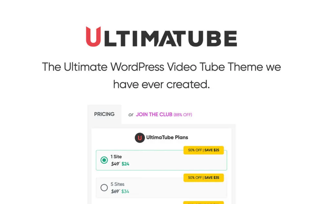 UltimaTube is more than a theme, this is a chance to transform your adult tube website into a great community with amateur content.